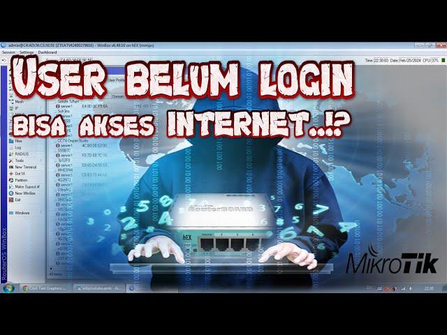 setting MikroTik block ip hack yg tidak terdaftar dan tidak login hotspot traffic tinggi