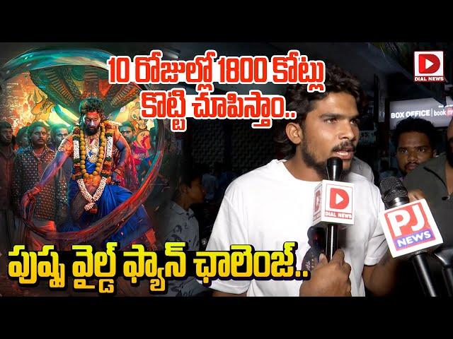 10 రోజుల్లో 1800 కోట్లు కొట్టి చూపిస్తాం..|| Pushpa 2 Premier Public Talk || Dial Telugu