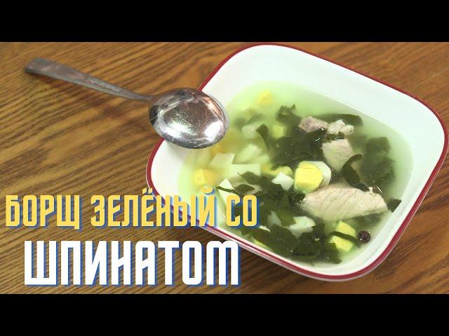 Борщ Зелёный со Шпинатом. Green Borsch with Spinach