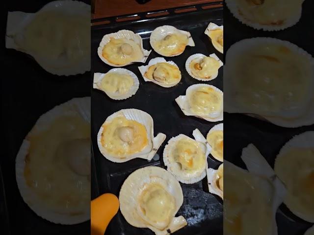 гребешок морской запекаем