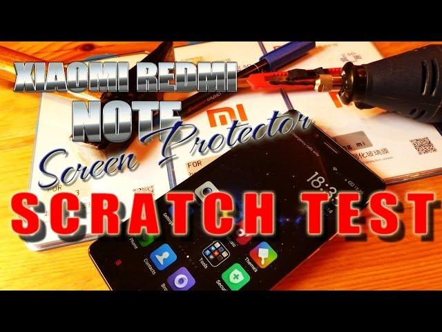 Xiaomi Redmi Note / Mi3 / 1S Tempered Glass Screen Protector Scratch Test - honorbuy - ColonelZap