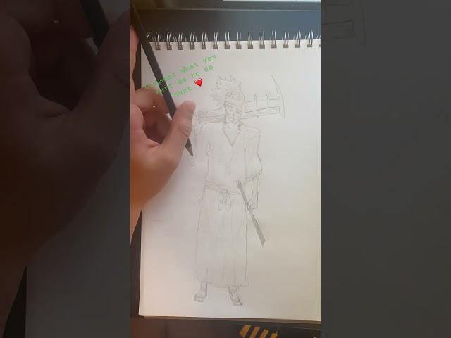Art time lapse of l Renji Abarai