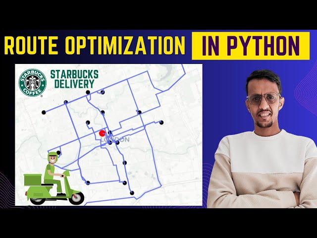 Route Optimization In Python - Starbucks Example & Simulation