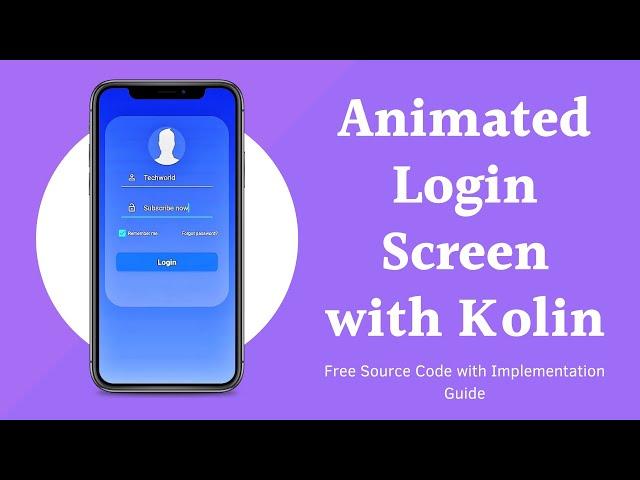 BEAUTIFUL MODERN ANIMATED 3D LOGIN SCREEN DESIGN UI/UX IN ANDROID STUDIO WITH SOURCE CODE || KOTLIN