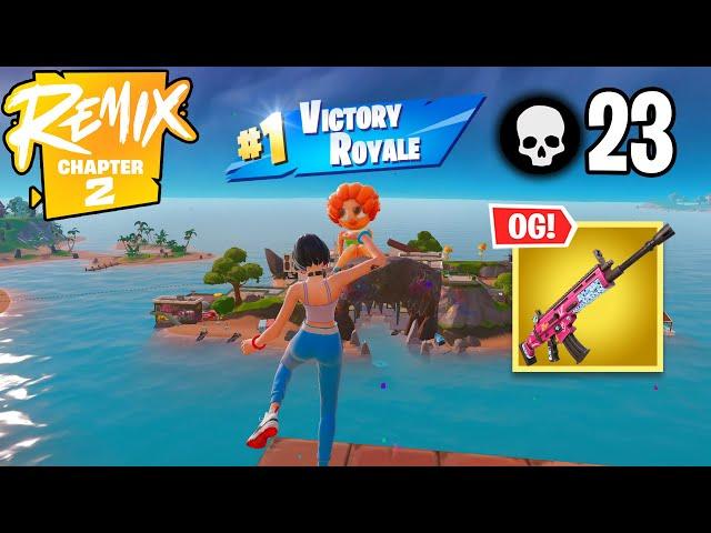 Fortnite Chapter 2 Remix | High Kill Solo vs Squads OG Gameplay (Keyboard & Mouse)