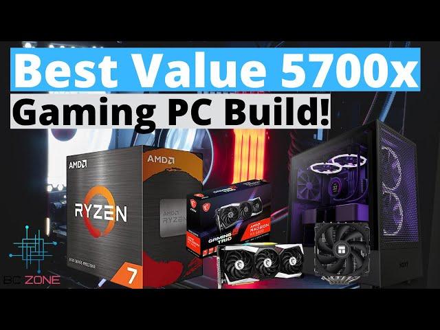 BEST VALUE RYZEN 7 5700X GAMING PC BUILD FOR 2024!