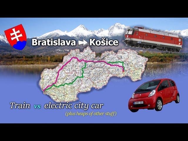 Electric cars, bikes + racing the train!