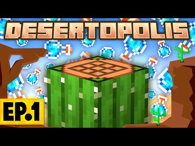 Minecraft Desertopolis | A DESERT SURVIVAL MODPACK WITH THIRST & HEAT! #1 [Modded Desert Survival]