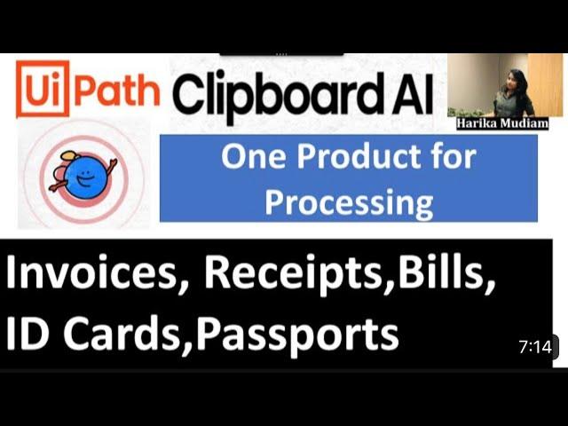 UiPath clipboard AI - Document processing - paste in uipath forms