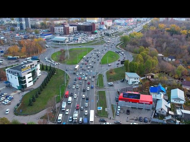 ДОРОЖНАЯ ОБСТАНОВКА НА МОСКОВСКОМ ШОССЕ ВЕЧЕРОМ 22.10.21/САМАРА/РОССИЯ