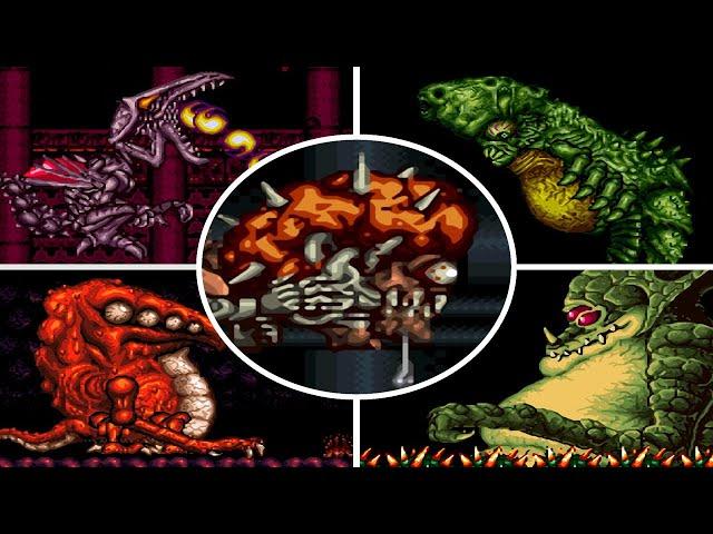 Super Metroid - All Bosses