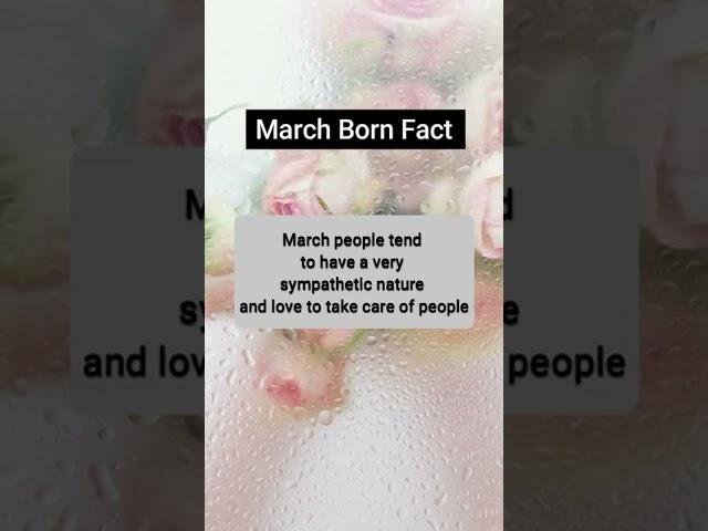 March Born People Facts And Personalities | #Shorts | Amazing Baby World