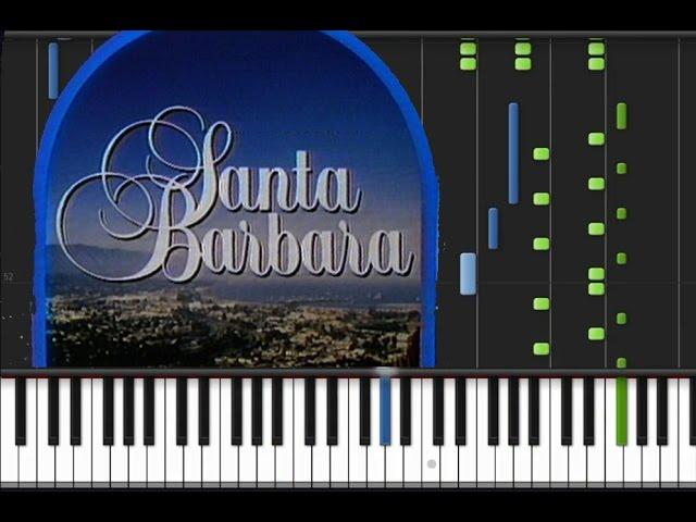 Santa Barbara - Main Theme [Piano Tutorial] ()