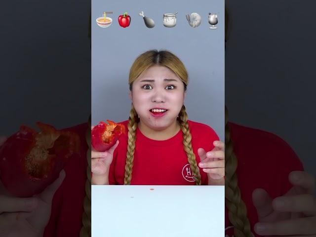 EMOJI CHALLENGE FOOD ASMR #asmr #shorts #shortvideo