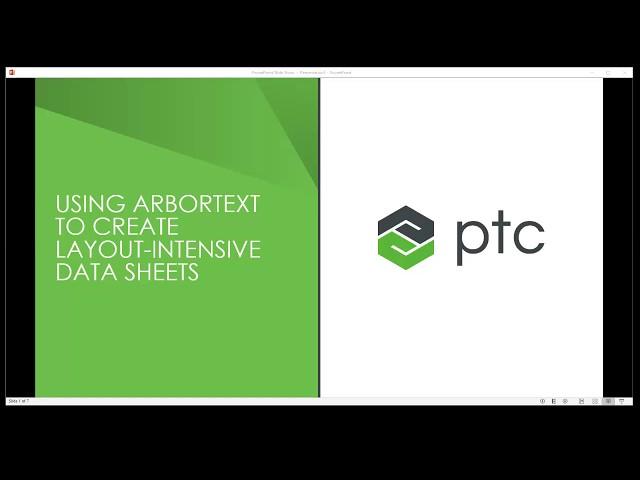 Creating Layout Intensive Datasheets with Arbortext (NO AUDIO)