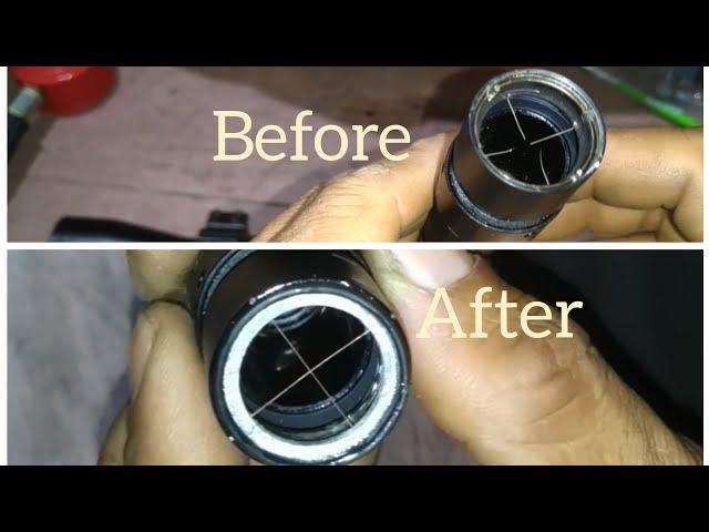 Fixing a broken cross hair of Gamo telescope