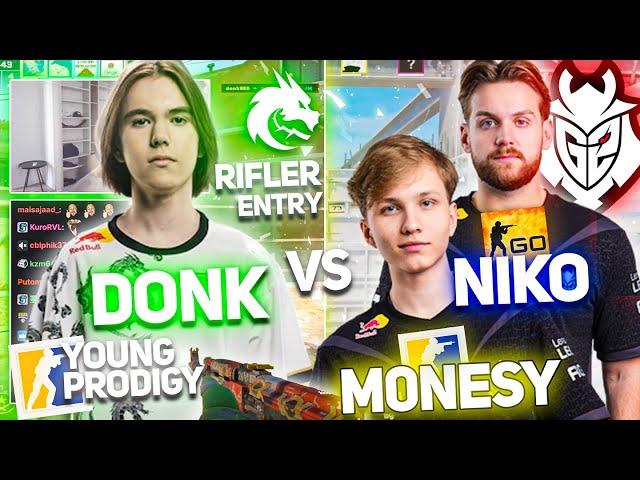 donk vs. NiKo/m0NESY (CS2) subtitles+chat