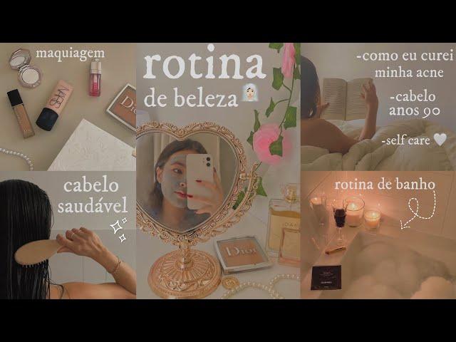 rotina de beleza: skincare, cabelo saudável, rotina de banho… ‍️