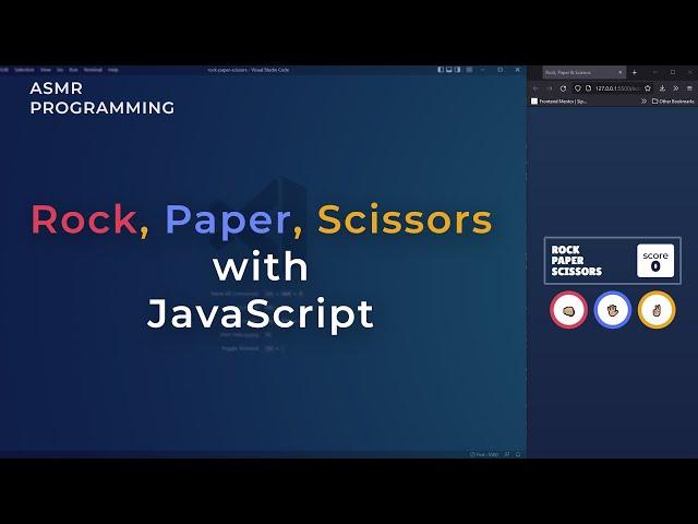 How to create  Rock, Paper & Scissors with JavaScript, CSS & HTML | Beginner JS Project