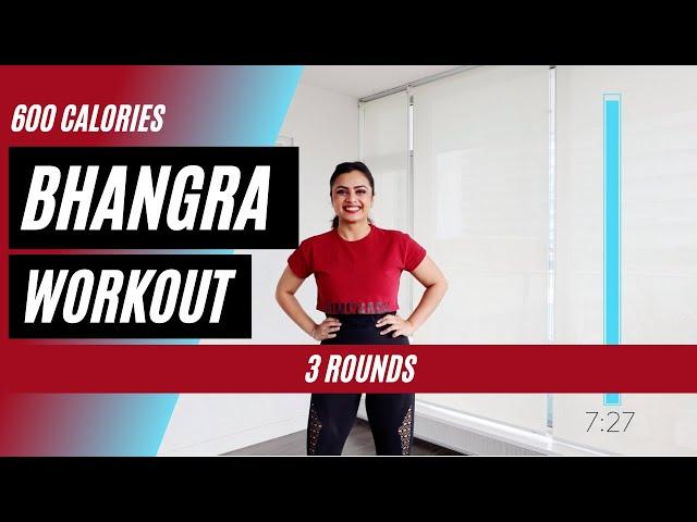 600 Calorie BhangraFit Workout | Fat Burning Dance Workout | DJ Frenzy #BhangraFit #JassieGill