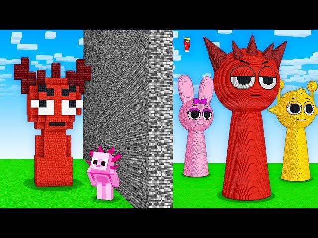 I Cheated With SPRUNKI in Minecraft Build Battle!