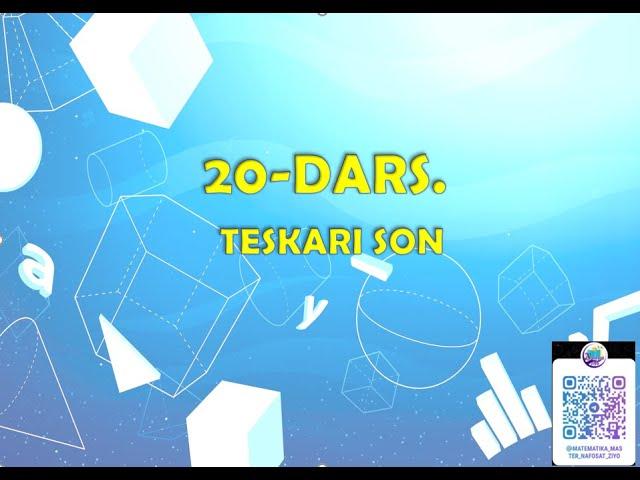 20 YUTEBE DARS