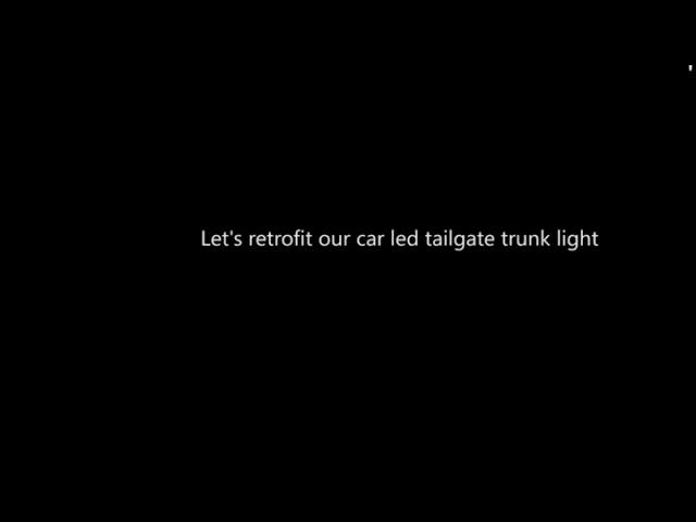Tira led maletero funciones