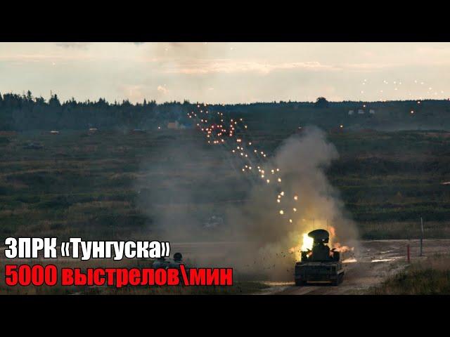 Зенитный ракетный комплекс "Тунгуска" в Бою