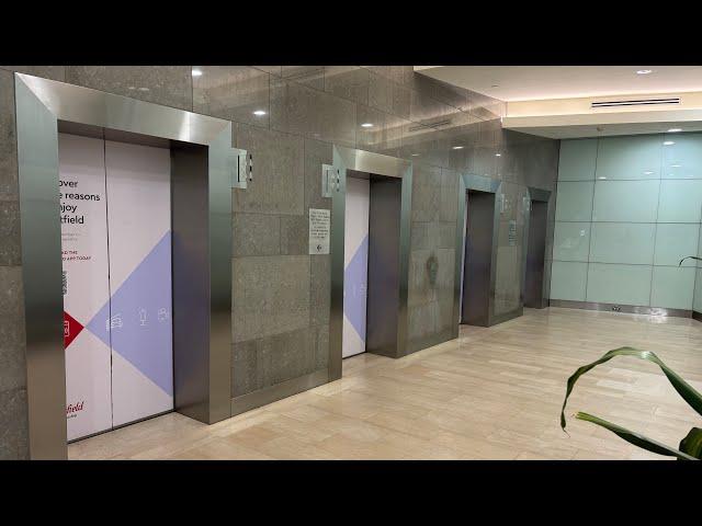 Kone traction lift at Tower 1 in Westfield Bondi Junction