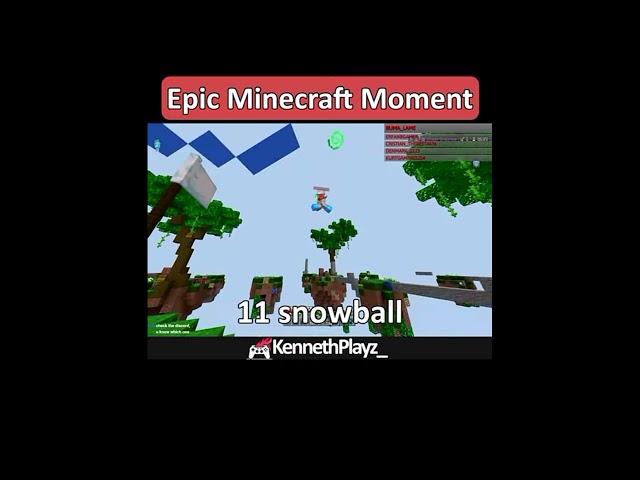 Epic Minecraft Moments  #shorts #ctto