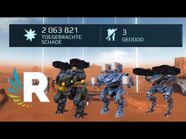 War Robots: 2 MILLION DAMAGE with 3 ROBOTS