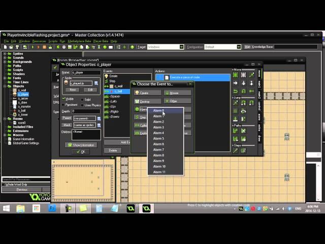 GameMaker How To Make Player Invincible And Flashing