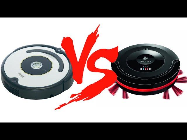 Сравнение роботов-пылесосов iRobot Roomba 620 vs Dirt Devil M607 Spider