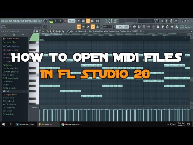 HOW TO OPEN MIDI FILES IN FL STUDIO 20