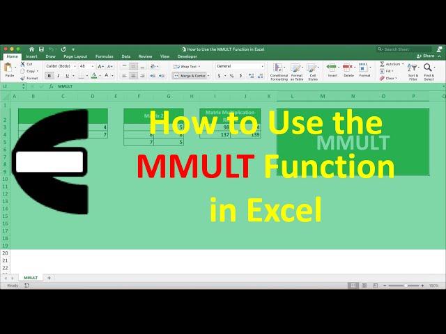 How to Use the MMULT Function in Excel - Compute Expert