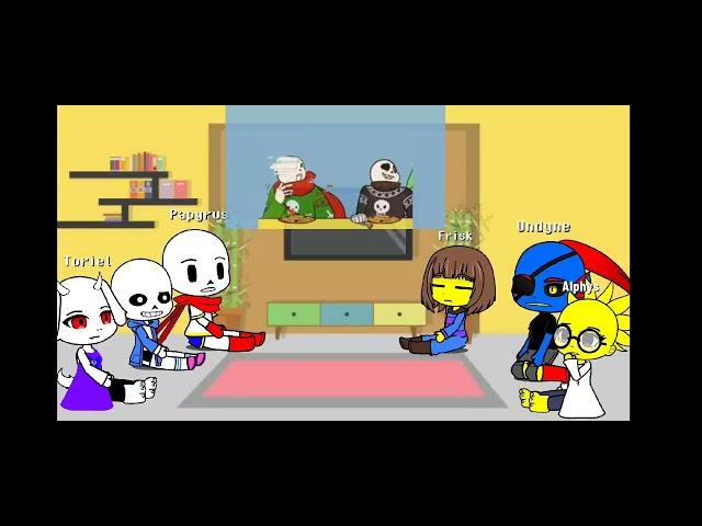 Undertale React to (25) [Christmas AU Party part 1] *MY VERSION*