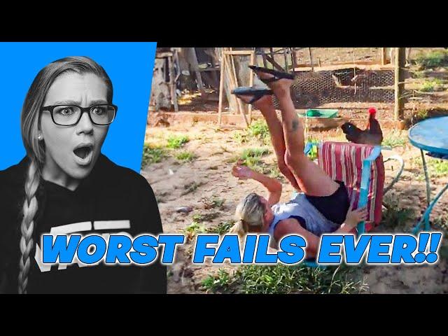 AMERICAN REACTS TO MOST HILARIOUS FAILS | AMANDA RAE