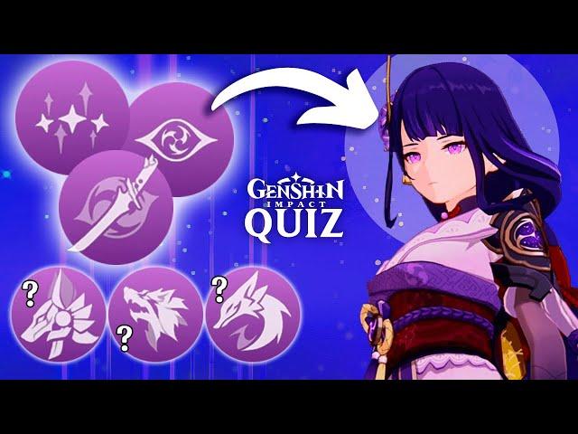 GUESS GENSHIN IMPACT CHARACTERS BY TALENTS [QUIZ]