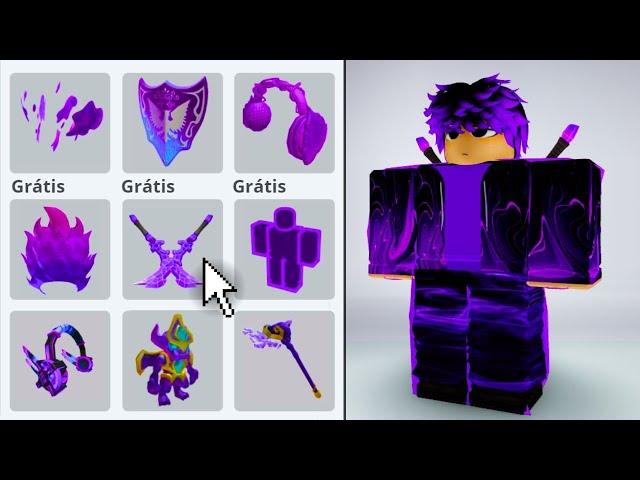 30+ ITENS GRÁTIS ROXO NO ROBLOX!  *FÁCIL DE CONSEGUIR EM 2024*