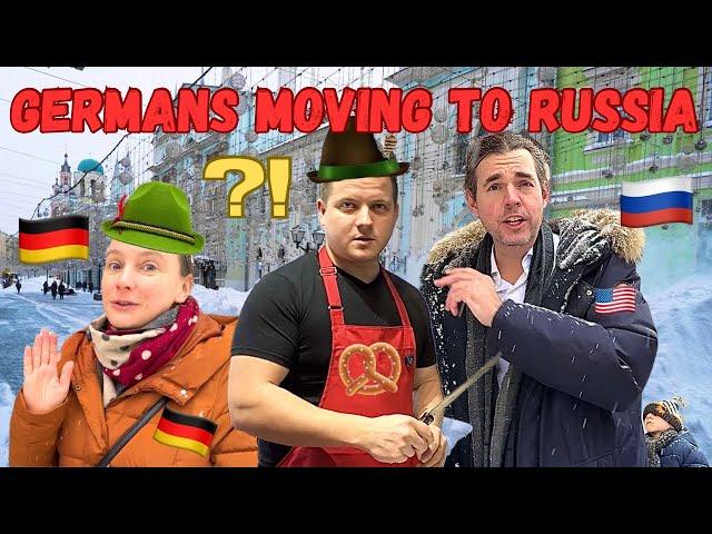 In WARTIME!🪖Why are GERMANS Immigrating to RUSSIA?!AMERICAN in MOSCOW will ask them!