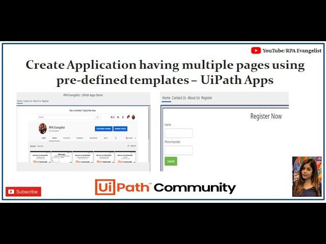 Create full application having multiple pages using UiPath Apps | PreDefined Template | Anmol