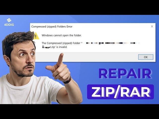 [4 Ways] How to Repair Corrupted or Damaged ZIP, WinRAR, Archive Files | Repair Corrupted Archive