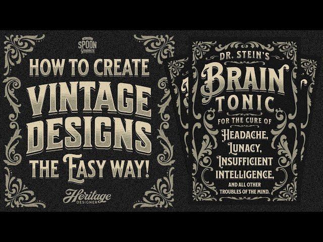 How to Create Vintage Designs the EASY Way!