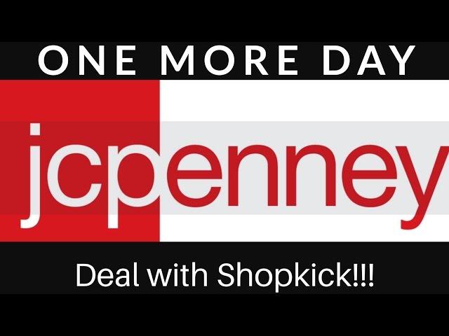 jcPenney's Deal with the SHOPKICK App!!!Completely Free!!!