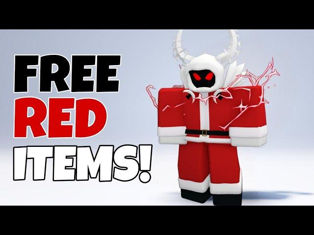 GET ALL FREE RED ITEMS IN ROBLOX!  (ALL STILL AVAILABLE)