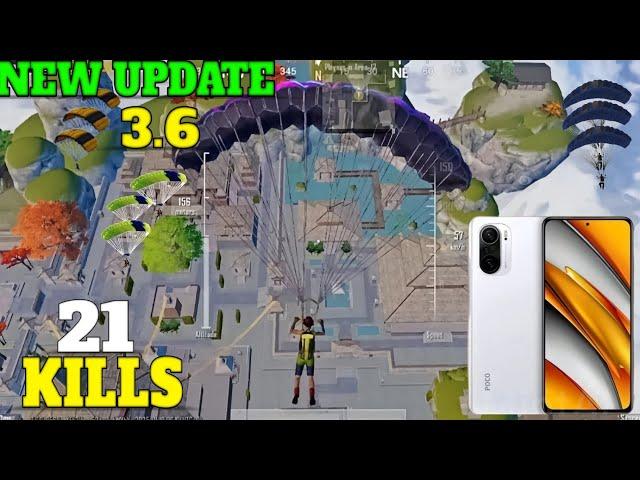 POCO F3PUBG!BGMI GAMING TEST!AFTER NEW UPDATE 3.6 120FPS LIVIK GAMPLAY