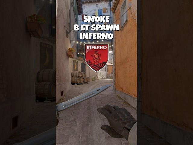 Easiest smoke in INFERNO to B CT SPAWN from BANANA! #cs2 #csgo #counterstrike #counterstrike2