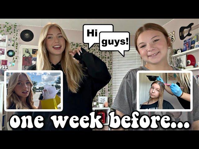 one week before school vlog