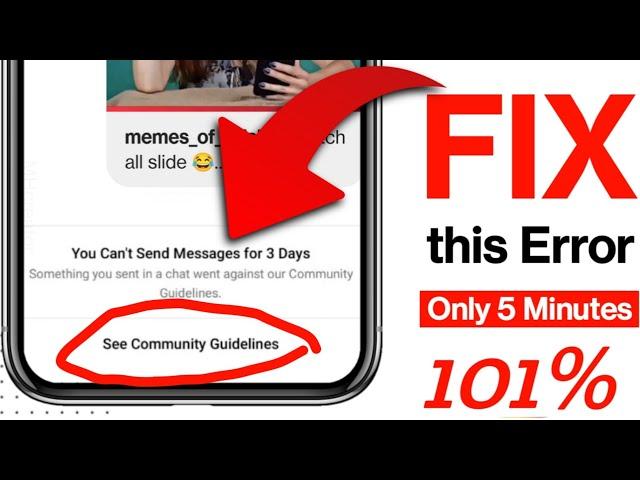 FIX You Can't Send Messages for 3 Days something you sent in a chat went against our community 2025