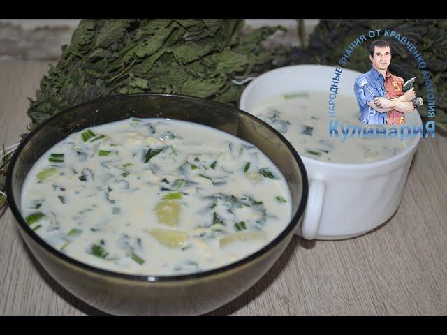 САМЫЙ ВКУСНЫЙ. РЕЦЕПТ СУПА ИЗ МОЛОДОЙ КРАПИВЫ НА МОЛОКЕ